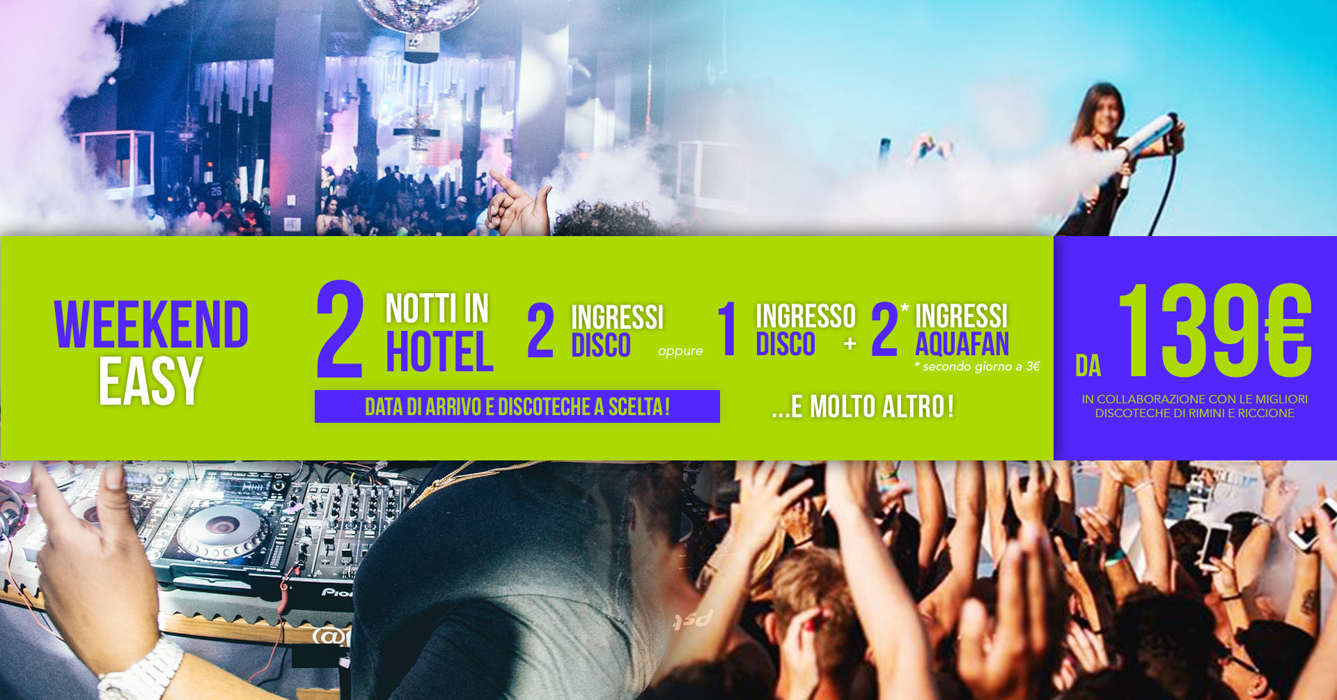 Pacchetto week end Easy riccione rimini