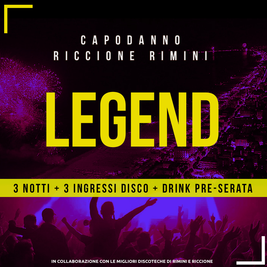 Pacchetto capodanno 2021 LEGEND quadrata