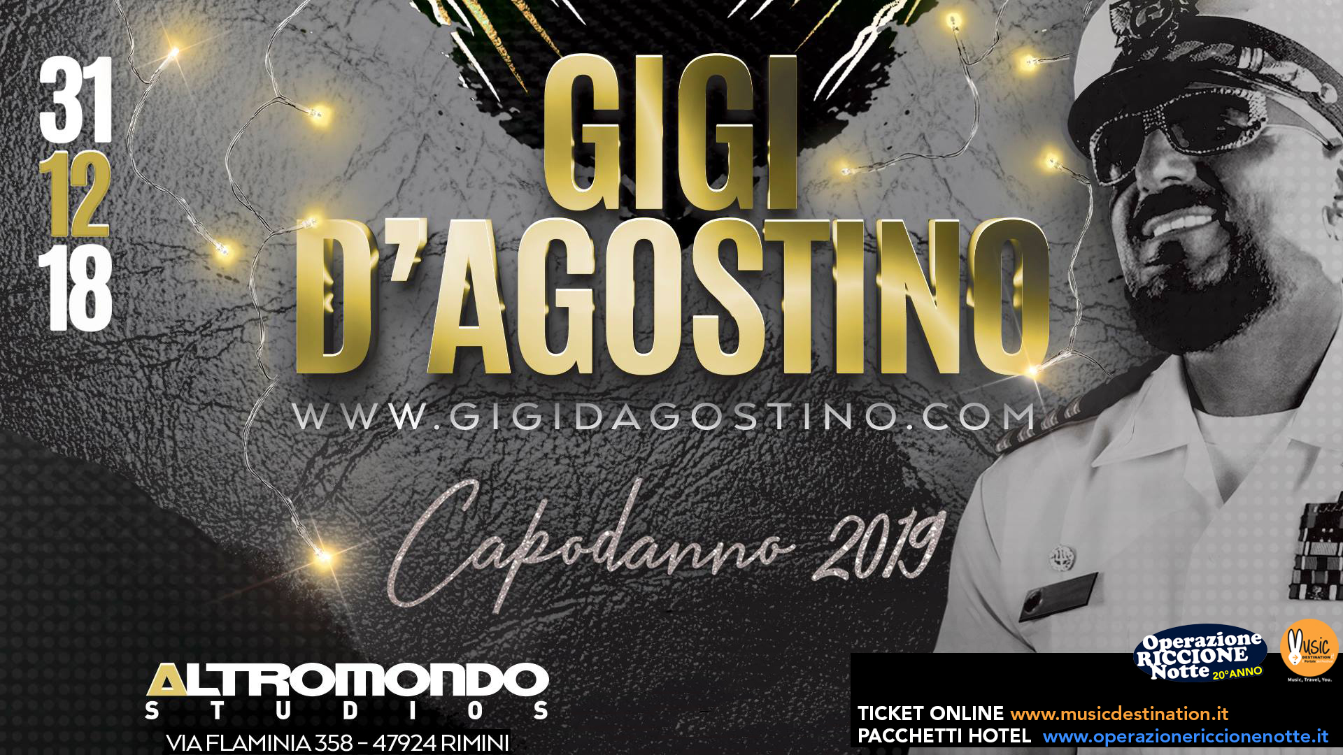 capodanno 2019 altromondo studios gigi d'agostino