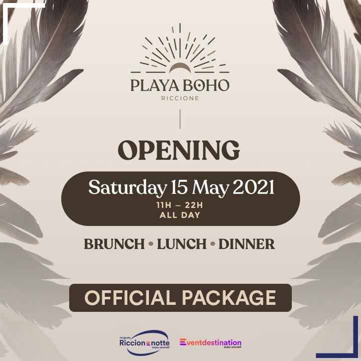 Playa Boho Riccione Weekend Opening Pacchetto Hotel + Drink E Cena